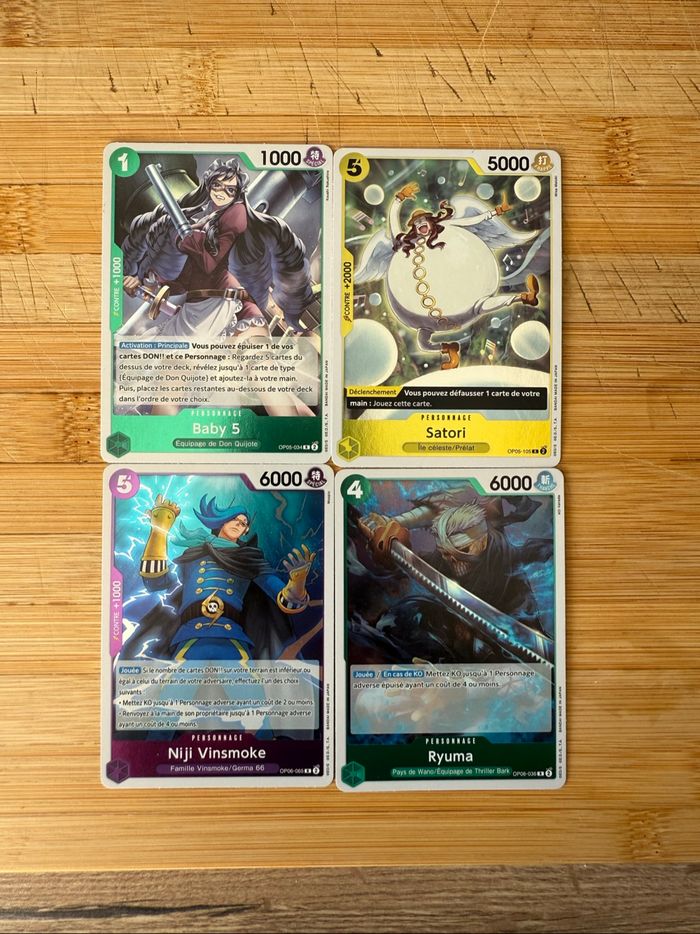 Lot de cartes One Pièce Rare PRB01 FR