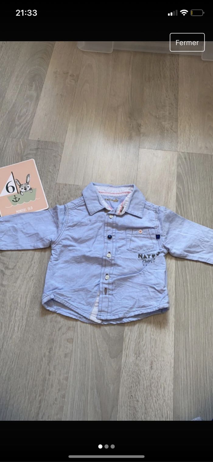 Chemise manche longue 6 mois