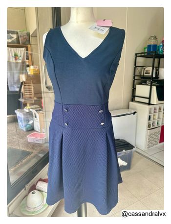 Robe bleue marine Eleonie NafNaf