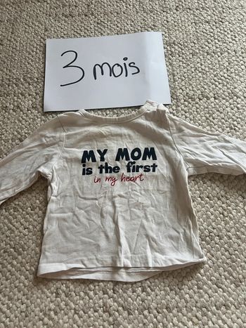 TEE shirt manche longue 3 mois