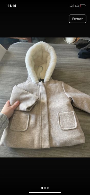 Manteau  9 mois Kiabi neuf mis 2 fois