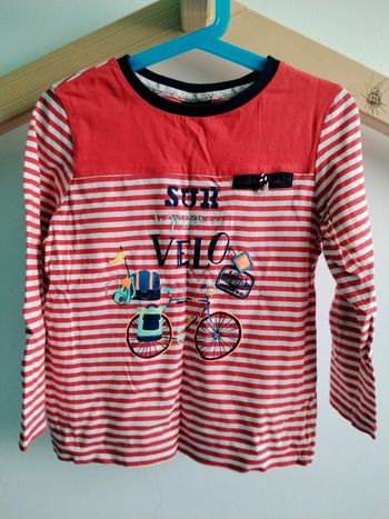 T-shirt manches longues Sur mon vélo SGMJ 6 ans