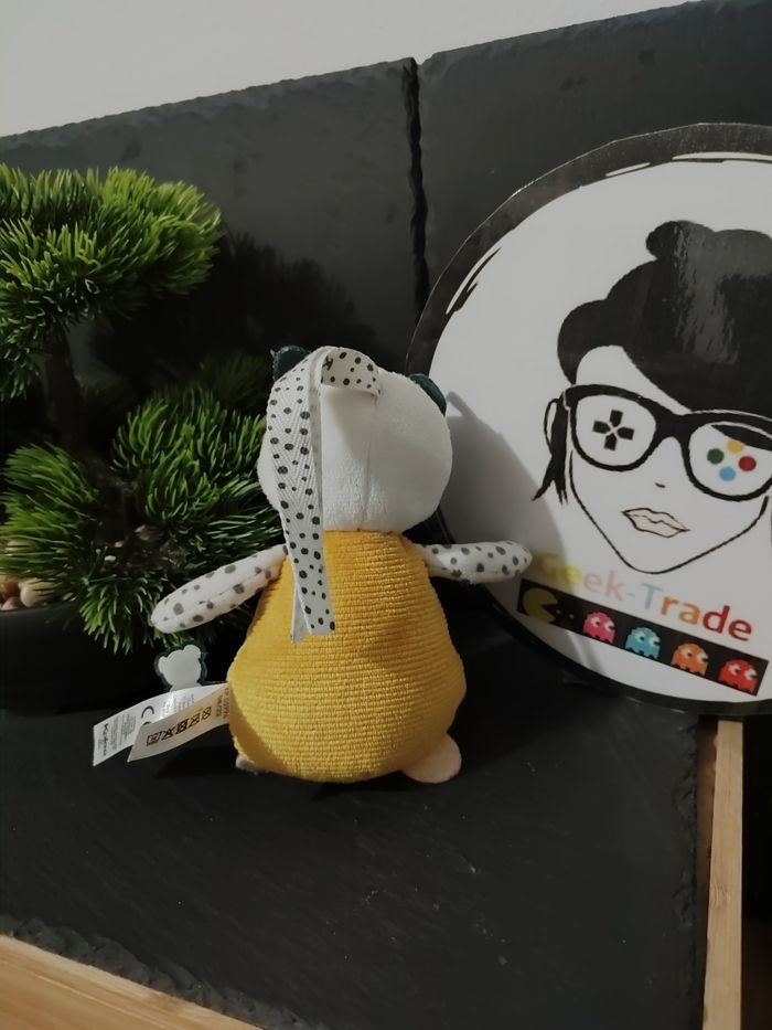 Kaloo Doudous sensoriels chats - Stimuli peluche jaune blanc vert lourd DD003207 - photo numéro 2