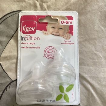 Tétines pour biberon tigex