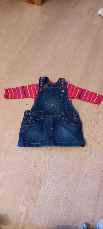 Body manche longue et robe jeans 3 mois