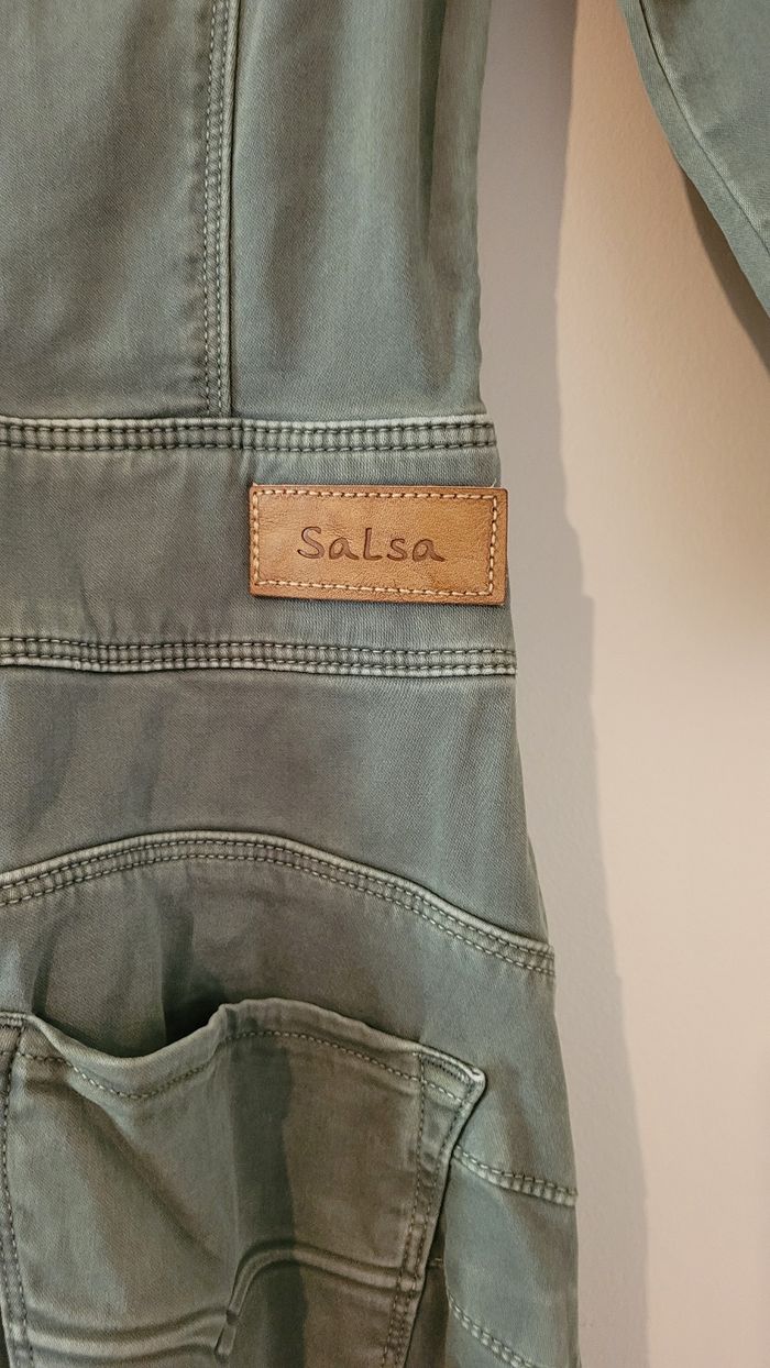 Robe jean kaki Salsa - photo numéro 2