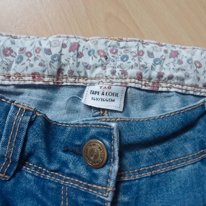 Beau short en jeans 14 ans 🌹 Tape à l'oeil 🌹 très bon état - photo numéro 4