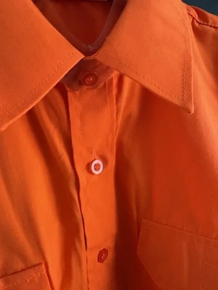chemise de travail homme orange taille S neuve - photo numéro 7