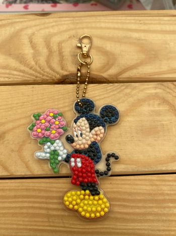Porte clé recto/verso Mickey en Diamond Painting