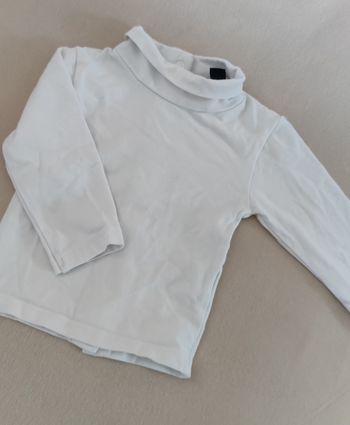 Col roulé blanc 6mois