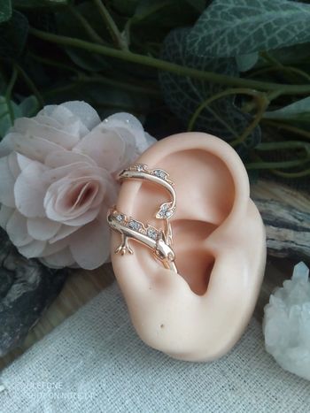 Clip oreille dragon doré