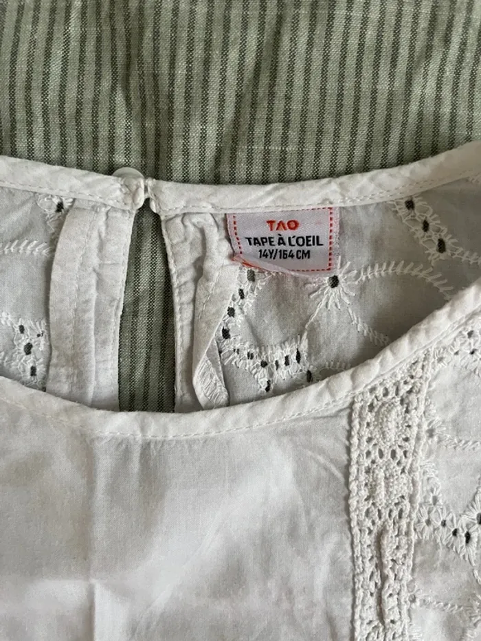Tunique broderie blanche tao 14 - photo numéro 3