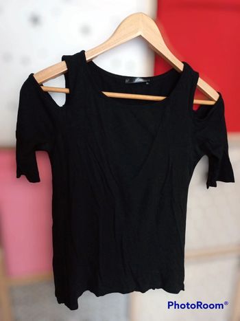 Pull épaule découverte transparent