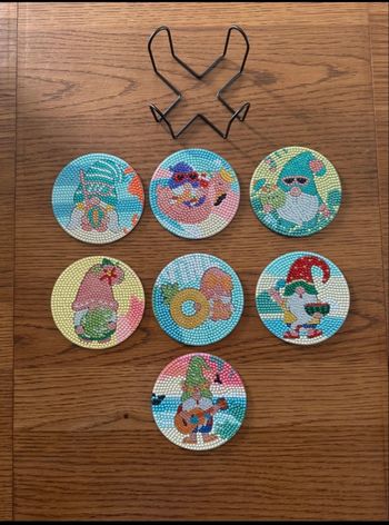 Dessous de verres peinture diamant