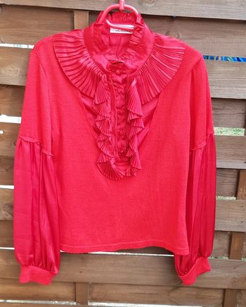 Pull trompe-l'oeil chemisier