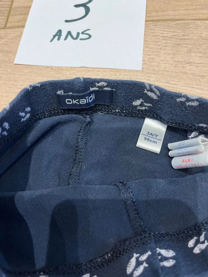 Pantacourt legging Okaïdi 3 ans TBE - photo numéro 2