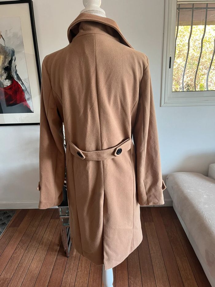 Manteau long et chaud coupe trench taille L parfait état - photo numéro 5