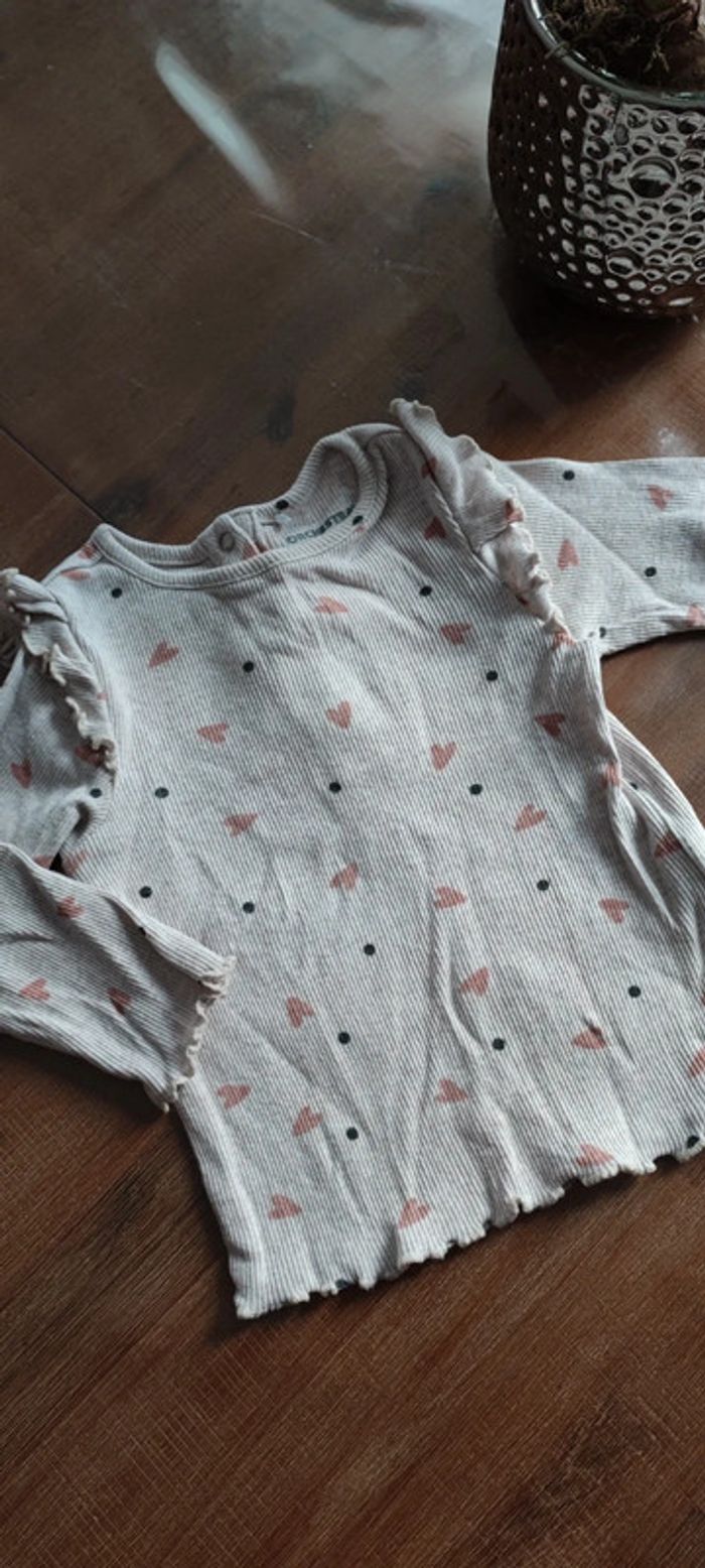 Tee-shirt fille manches longues 12mois