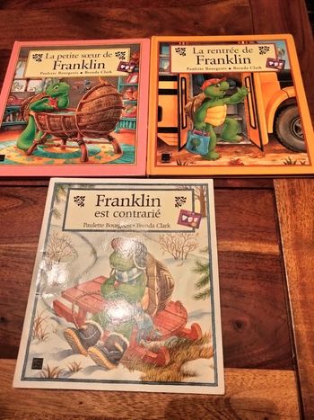 Lot de 3 livres Franklin deux coqs d'or