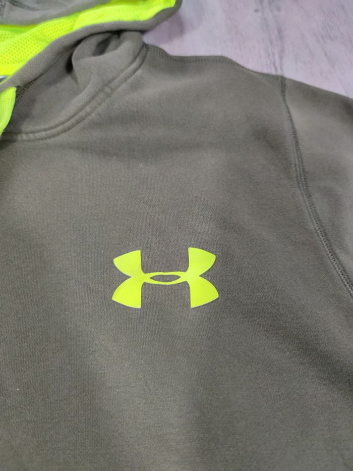 Sweat à Capuche Under Armour Kaki Taille L Homme - photo numéro 3