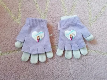 Gants 2 en 1 mitaine elsa et anna frozen la reine des neiges hiver