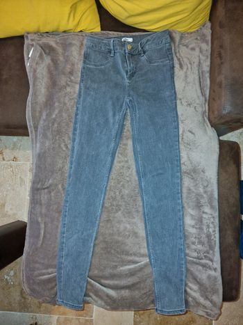 Jeans noir délavé