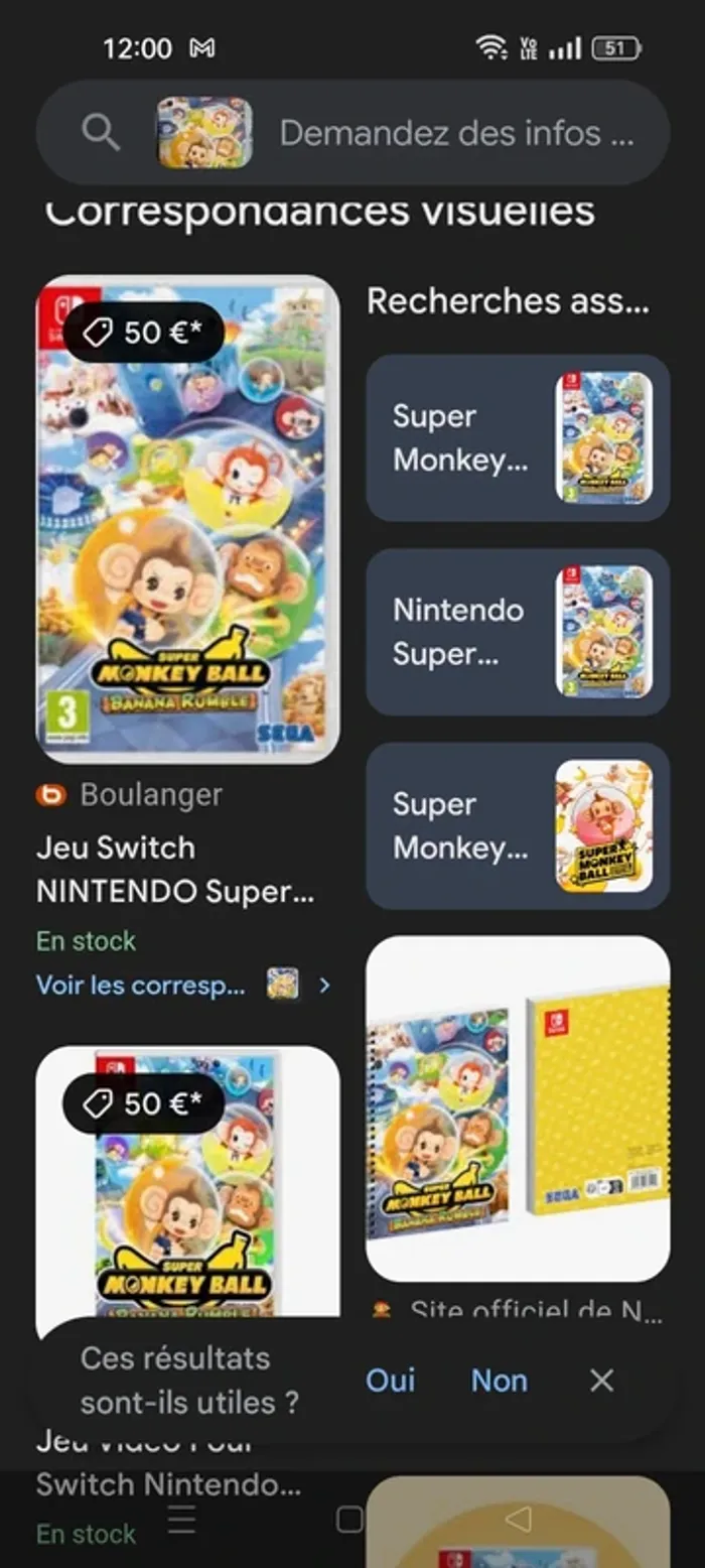 Jeu Switch super monkey Ball - photo numéro 5