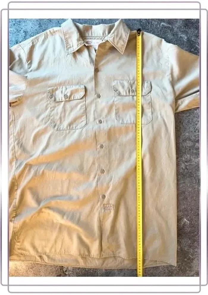 Chemise beige homme Dickies taille XL Men shirt - Herrenhemd - Camicia uomo - photo numéro 5