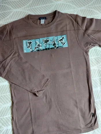 T-Shirt manches longues marron