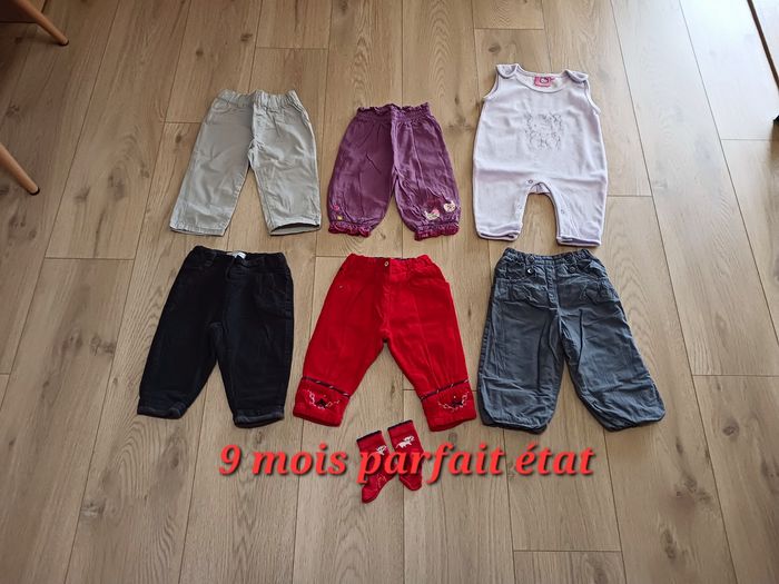 Lot de 6 pantalons 9 mois