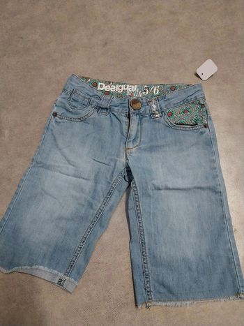 short jean fille 5/6 ans desigual