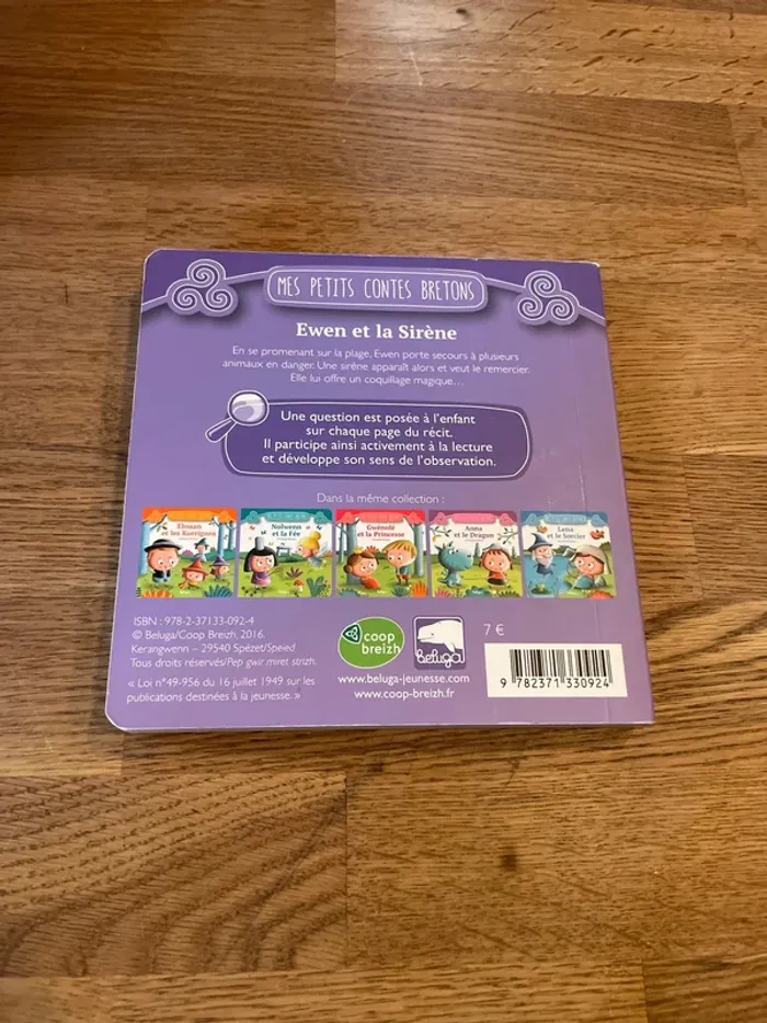 Livre cartonné Mes petits contes bretons Ewen et la sirène - photo numéro 3