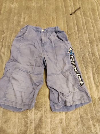 short bleu disney mickey