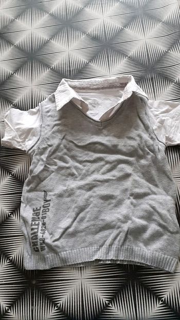 Chemise et pull intégré 18M