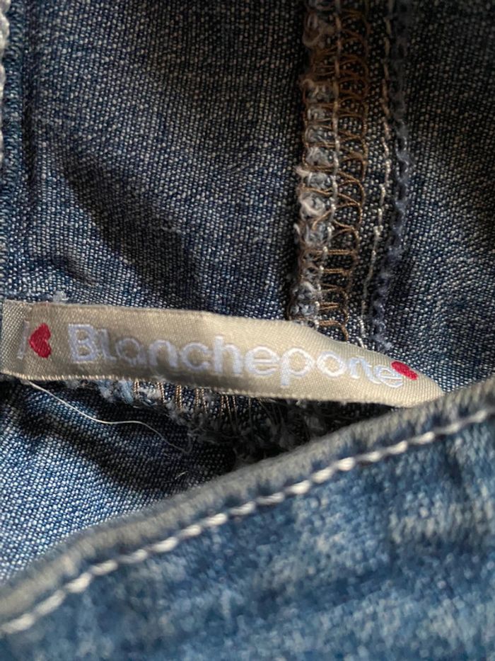 Jean 3/4 broderie et perles - photo numéro 4