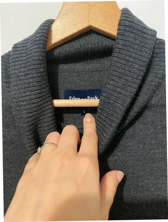 Pull col roulé en laine Eden Park taille S collection actuelle - photo numéro 3