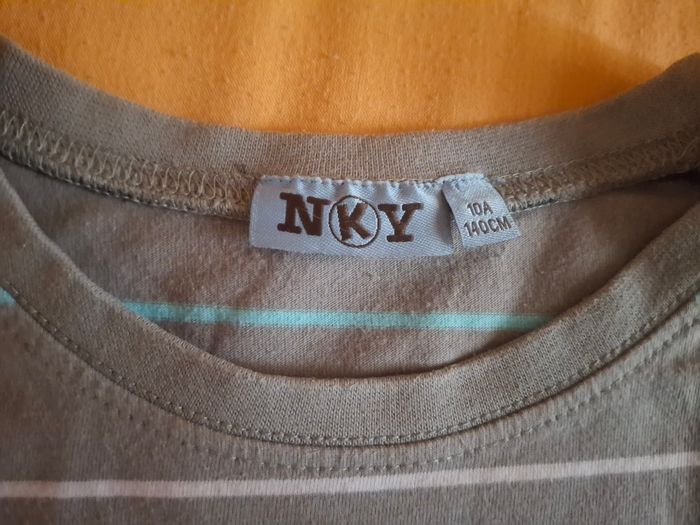 Tee shirt rayé nky 10 ans - photo numéro 2