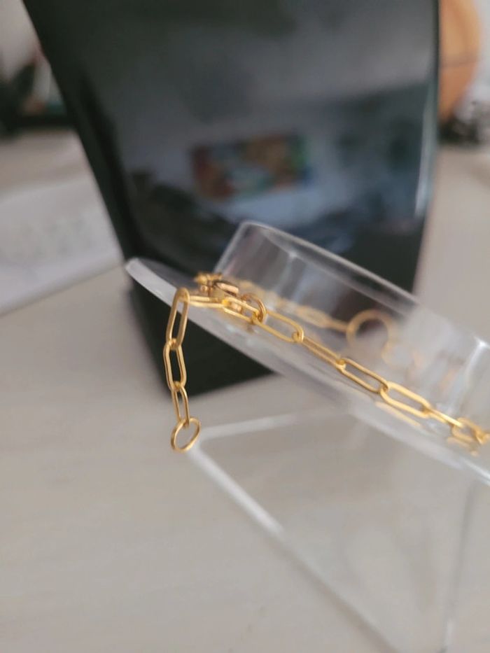 Bracelet en acier inoxydable doré - photo numéro 3