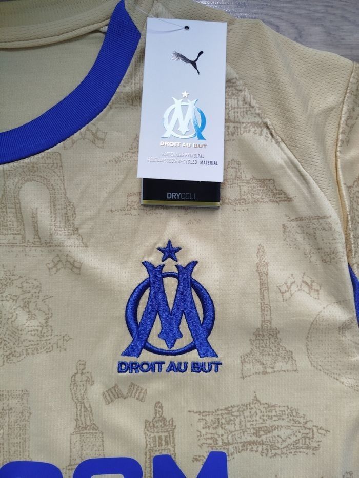 🔥 4e Maillot Olympique de Marseille 2025/2026 – Officiel – Neuf avec Étiquette – Taille L 🔥 - photo numéro 2