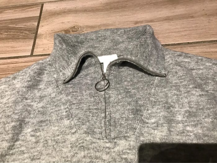 Pull gris H&M XL - photo numéro 3
