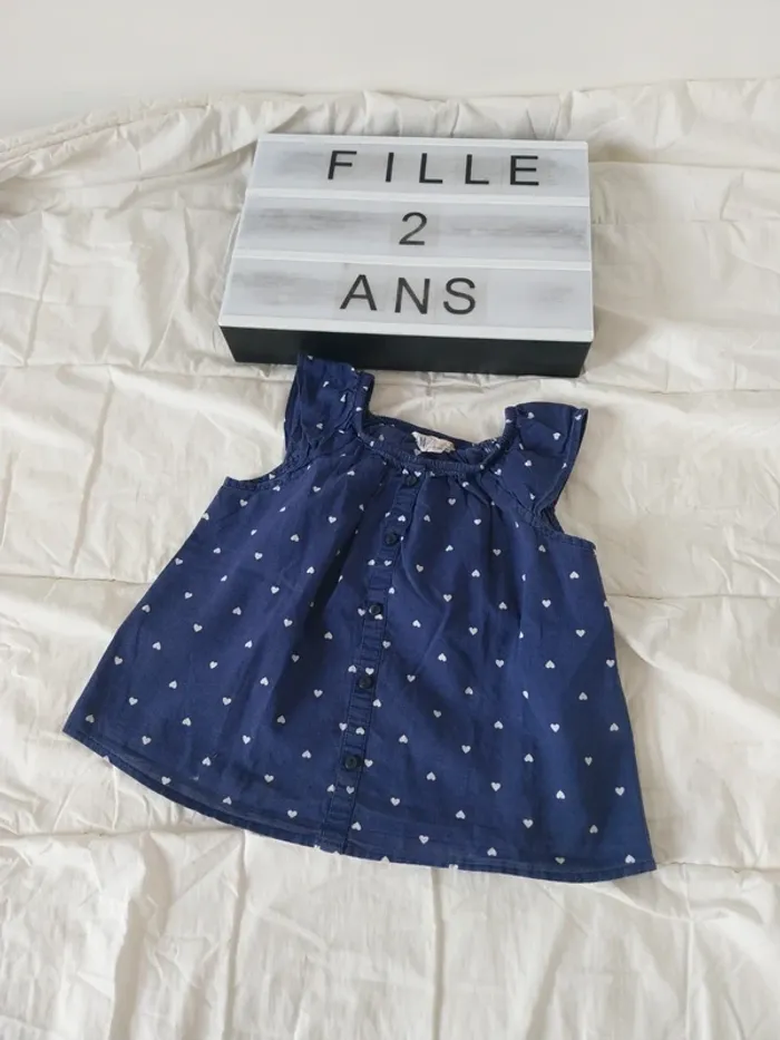 Tee-shirt manche courte fille 2 ans H&M