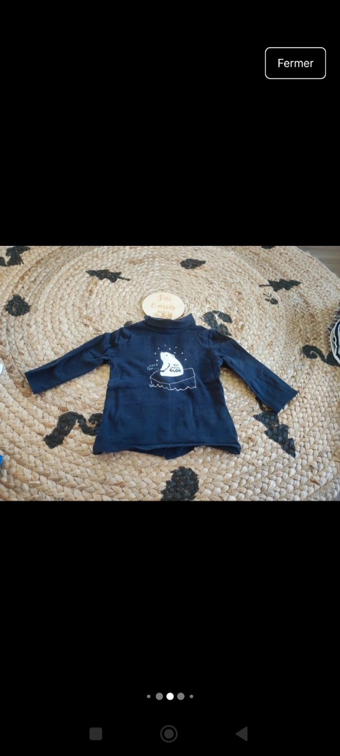 Lot 9 hauts garçon 6 mois - photo numéro 5