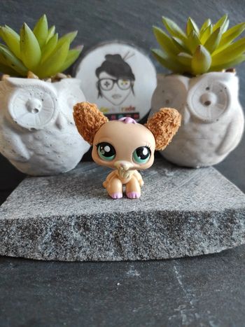 My Littlest Petshop  LPS chien papillon 2514 butterfly dog #geektradelpschien