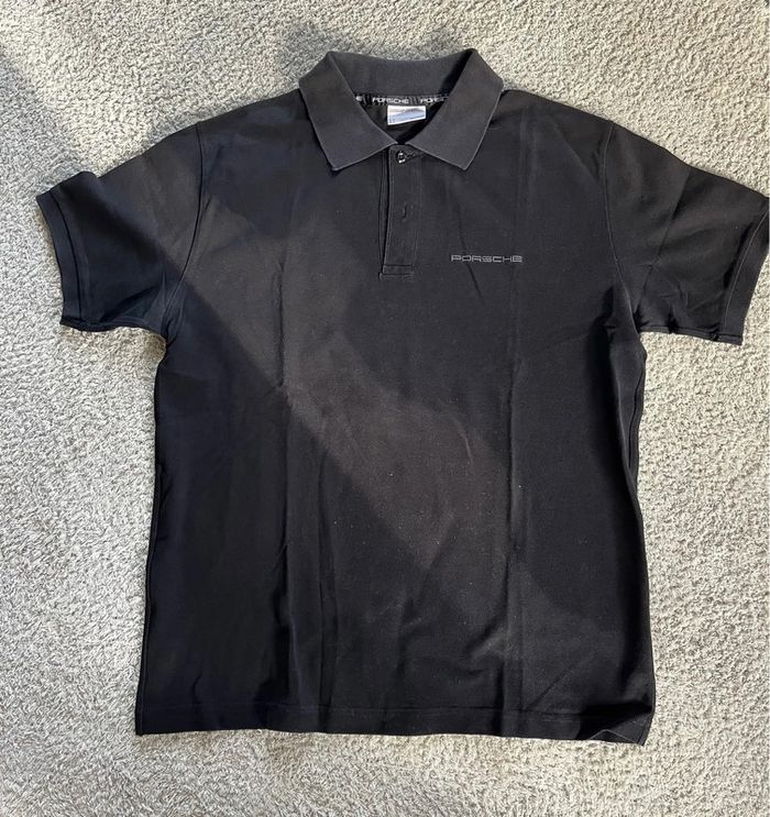 Polo noir taille M marque Porsche - photo numéro 3