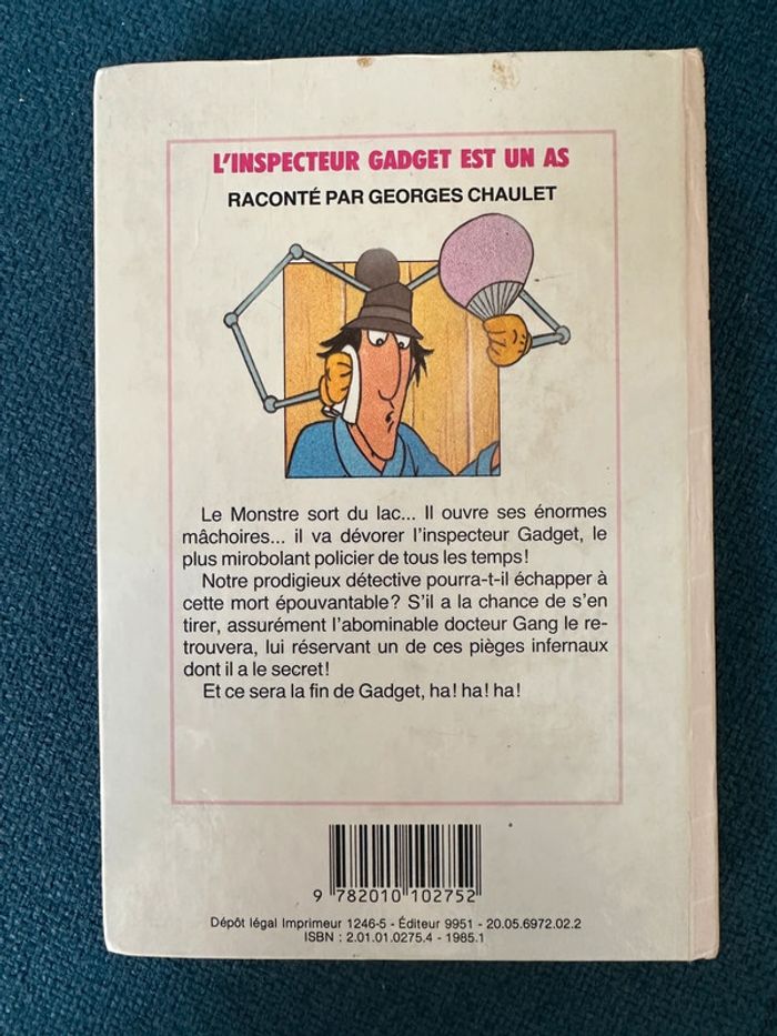 Livre ancien bibliothèque rose L’inspecteur gadget est un as Jean Chalopin - photo numéro 2