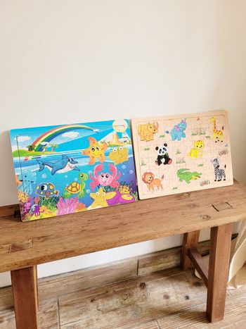 Lot de 2 puzzles 