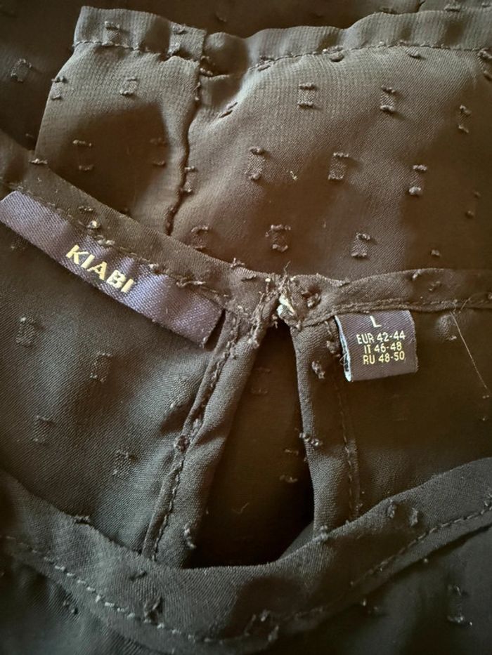 Blouse noire fleurie Kiabi - photo numéro 7