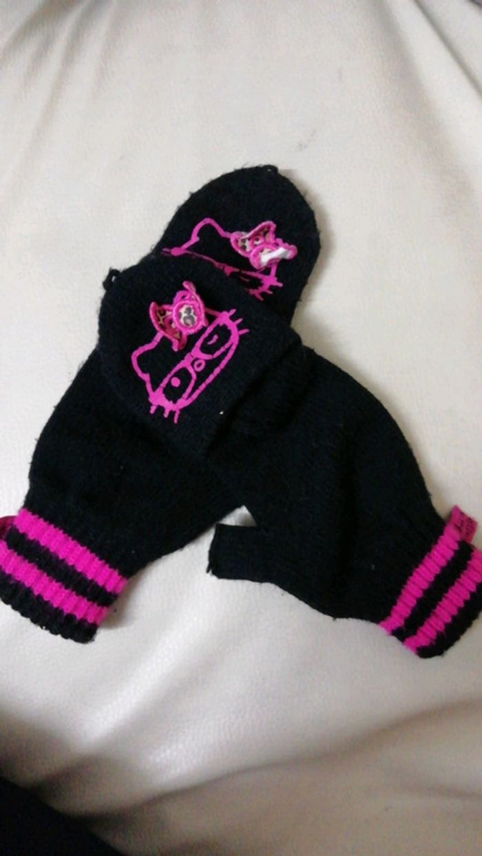 Gants moufles hello Kitty