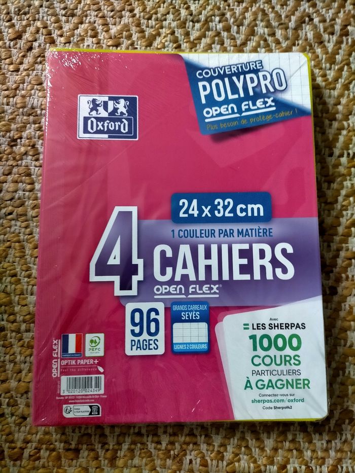Lot 12 cahiers 96 pages Oxford 24x32 cm - photo numéro 2