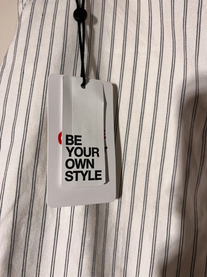 Pantalon chino ajusté neuf jennyfer rayé taille 36 - photo numéro 4